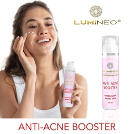 Lumineo Booster Cream - Bio-Creme für problematische, zu Akne neigende Haut - schnell einziehende Creme gegen Pickel und Hautunreinheiten 75ml