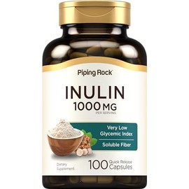 Lingtoolator Inulin Capsules  1000 mg  100 Count  Low Glycemic Index  Soluble Fiber Supplement  Non-GMO, Gluten Free                                  