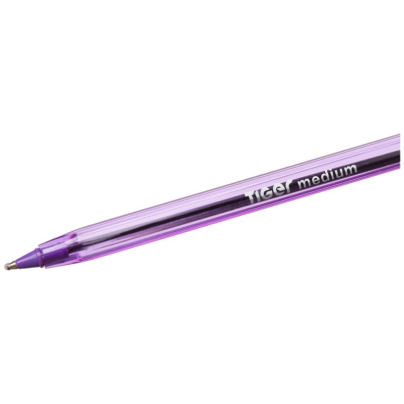 Tiger Stationery 301949 Ultra-Glide Ballpoint Pen - Purple (Pack of