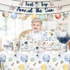 142Pcs First Trip Around The Sun Birthday Decorations Space Theme