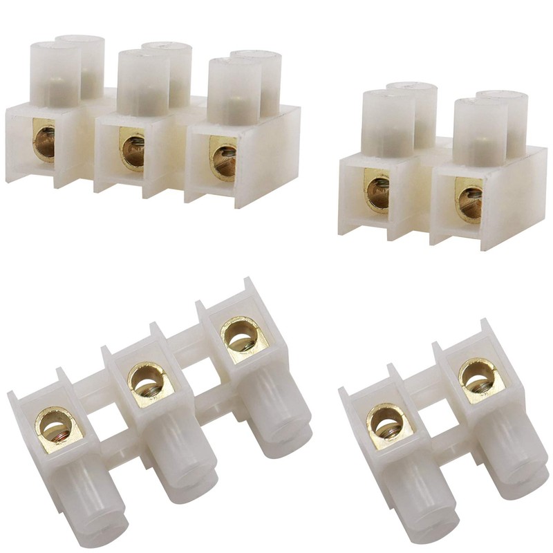Tnisesm/30Pcs Quick Connect Screw Terminal Block 2/3 Position Wire Connectors