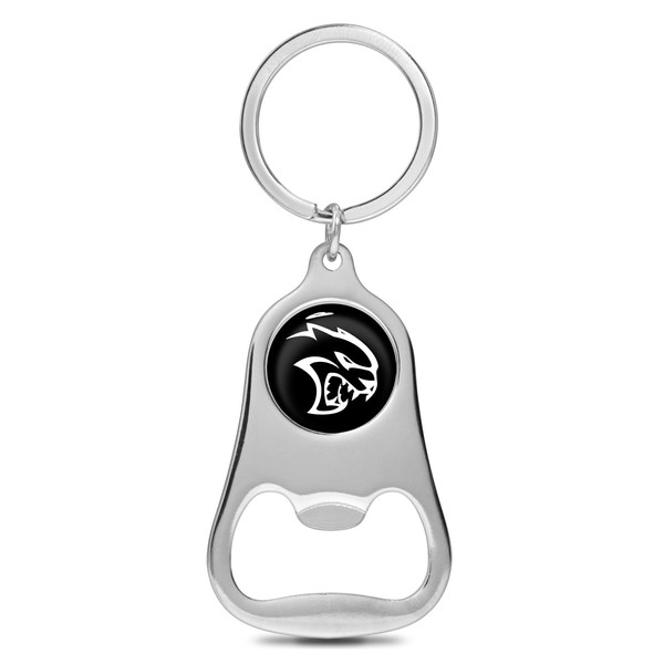 iPick Image for Dodge Hellcat Black Logo Chrome Finish Flat