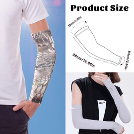 8 Pairs Fashion Cooling Arm Sleeve, UV Sun Protection Arm Compression Sleeve, Cooling Arm Sleeves for Women Men Arm Cover Sleeves Solid for Basketball Volleyball Outdoor Sports