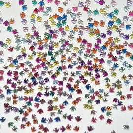 Nail Ssen Nail Stone Parts Acrylic Fish Stone 3.4mm Color Mix 100 Pieces / 네일쎈 네일스톤파츠 아크릴 스톤 물고기 3.4mm 칼라믹스 100개입