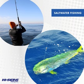 HI-SEAS Grand Slam líder de superfina, 6,8 kg de prueba, transparente