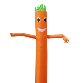10 FT Inflatable Tube Man for 12''/30cm Blower (Blowers Not Included) Air Puppet Dancer Waving Sky Man for Mall Opening,Outdoor Advertising Tool,Business Promotion (Orange (Blower Not Included))