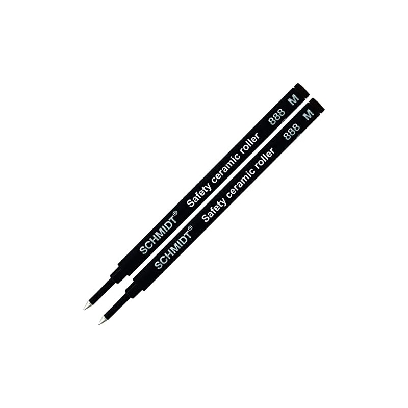 2 Pack - Schmidt 888 Black Medium Rollerball Refill