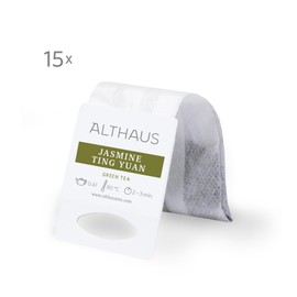 Althaus Jasmine Ting Yuan Tea Green Jasmine Tea in Large Tea Net Grand Pack Green Tea with the Aroma of Jasmine Blossoms 15 x 4 g