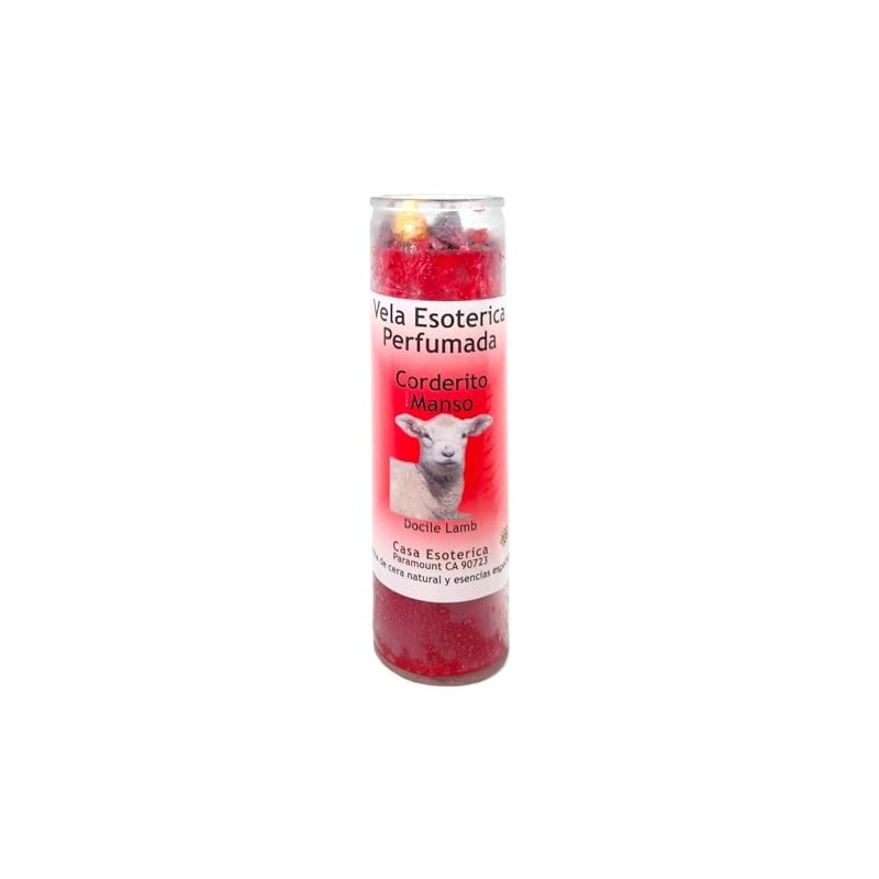 Calming Lamb-Palm Wax Spiritual Intention Spell Candle-[RED] | Vela CASA