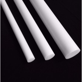 Teflon 1-1/4" Virgin PTFE Teflon Plastic Rod-Price Per Foot-Cut to Size!