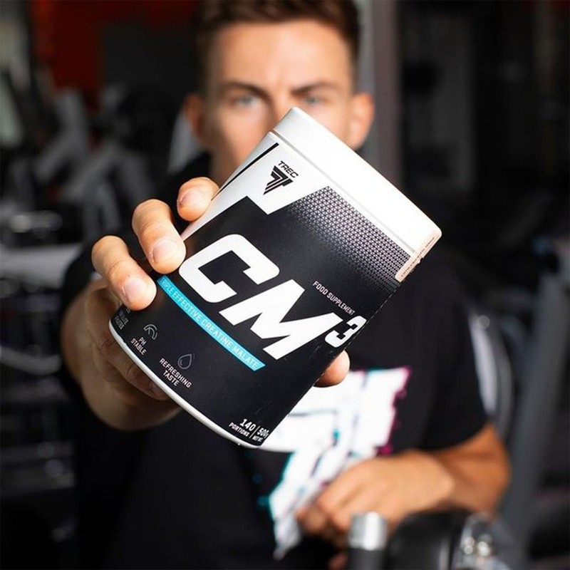 TREC Nutrition CM3 Tri-Creatine Malate Powder 500g - Orange -