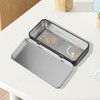2 Pieces of Iron Storage Boxes with Lids, Portable Storage