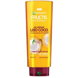 Garnier Fructis Acondicionador Oil Repair Liso Coco, 650 ml