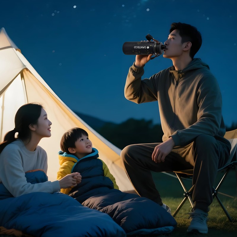 SANTECO Sports Bottle "KTWO" Series (Dark Blue)