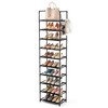 LANTEFUL 10 Tiers Tall Shoe Rack 20-25 Pairs Boots Organizer