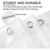 AmazerBath Clear Waterproof Shower Curtain Liner 72X84 Extra Long With