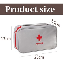 JEYORZY 1 pcs Medikament Tasche, Mini Erste-Tilfe-Tasche, Medikament Tasche Klein, Leere Erste-Hilfe-Tasche, Medizin Aufbewahrungstasche, Mini Erste Hilfe Tasche Leer, Tragbar Medikamententasche