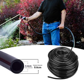 Irrigation Hose, 4/6mm Drip Hose Irrigation, Micro Drip Hose, PVC Drip Irrigation Line for Lawns, Gardens, Agricultural Irrigation, Black (10m)
