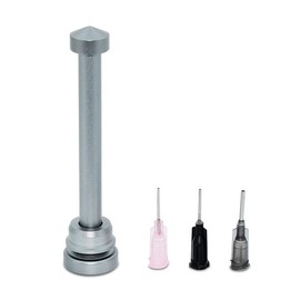 BGA Soldering Paste Flux Amplifier Aluminum Alloy Manual Syringe Propulsion Tool UV Soldering Mask Ink Welding Oil Pusher 90mm