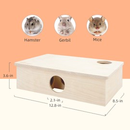 Niteangel Multi-Chamber Hamster House Maze: - Multi-Room Hideouts & Tunnel Exploring Toys for Hamster Gerbils Mice Lemmings (6-Room Small)