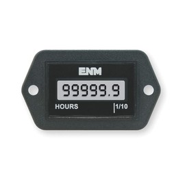 Hour Meter, LCD, 2-Hole, 4.5 to 28VDC