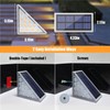 Uni PNR Solar Stair Lights Outdoor, 12 Pack Outdoor Solar