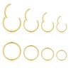 Calkkrer 8 Pieces 16 g Septum Piercing Rings, Thin Titanium