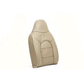 BRATIS CO INC Driver Lean Back Leather seat cover Tan 99-00 Compatible with Ford F250 Lariat