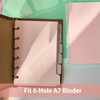 DY.2ten Dividers for 6 Ring Binder, 1/6 Cut Tabs, A7