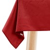 Filumi Tablecloth 140 x 280 cm Red Washable for Indoor