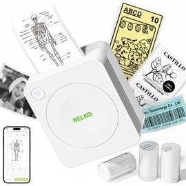 Nelko Mini Sticker Printer PM230 Bluetooth Thermal Printer for Labels and Photos