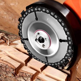 KEWAYO Grinder Cutter Chainsaw Grinder Disc Cutter 22 Tooth Carving Wood Carving Craft Carpentry Diameter 4.0 inches (102 mm) Hole Diameter 0.6 inches (16 mm)