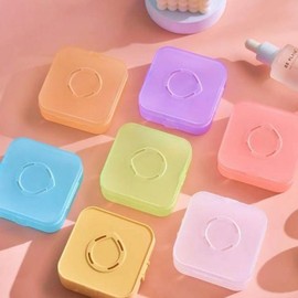 Cushion Puff Storage Case & Multi-purpose Powder Puff Container Small Pink 10ea