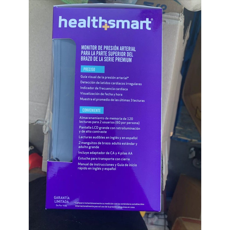 HealthSmart Premium Series Digital Upper Arm Blood Pressure Monitor In