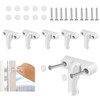 Pack of 6 Window Lock White Window Lock Burglary Protection