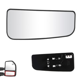 Senzeal Passenger Side Heated Lower Mirror Glass Replacement for Ford F150 Truck 2015-2020 Ford F250 F350 Super Duty F450 F550 Truck 2017-2022 Towing Mirror FL3Z17K707J (Right Side)