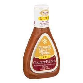 Ken's Steak House Lite Country French with Orange Blossom Honey Dressing, 16 Fl Oz (Pack of 3)