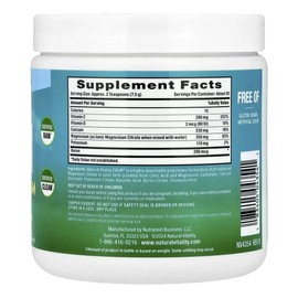 Citrato De Magnesio Con Calcio 277 G Natural Vitality Calm Sin Sabor