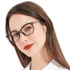 MARE AZZURO Designer Reading Glasses Women Cute Round Readers 1.00