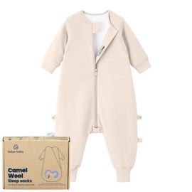 kaiya baby Unisex Toddler Sleep Sack with Feet 1.0 Tog Split Legs Sleep Sack 18-36Months, Sleep Bag Walker,Gifts for Boys & Girls,Dusty pink