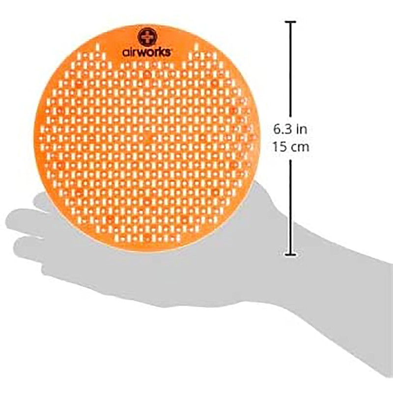 AirWorks AWSFUS007-BX Splash Free Urinal Screen, Mango, 0.22 lb., 8"