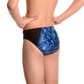 Flow Splice Swim Briefs - Boys Brief Style Swimsuit for Swimming Practice and Competition in Suit Size 21 to 32 (Ultramarine, 21)