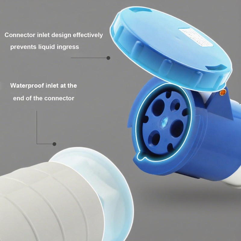 16 Amp Plug & 16 Amp Socket Set, Caravan Hook
