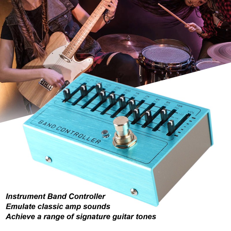 Instrument Band Controller Guitar Tone Preamplifier 10 Bands EQ Independent