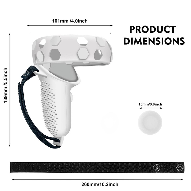 Protector Cover for Oculus Quest 2 Controller Grips，Touch Controller Grip