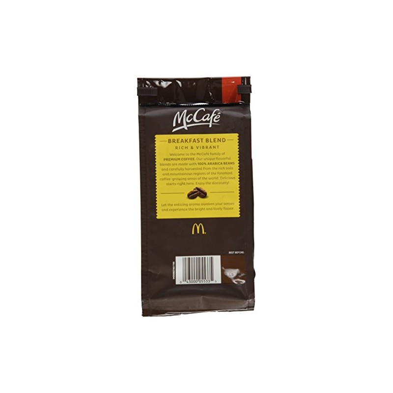 McDonalds McCafe Premium Roast Ground Coffee Bag 12.oz (Pack of