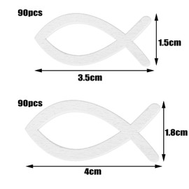 Fish Confetti Communion Decoration, Pack of 180 Fish Decoration Table Decoration Christening Boy Girl Decoration Confirmation Wooden Fish Confetti Communion Decoration Confirmation First Communion