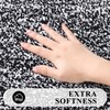 Pauwer Bathroom Rug Sets 3-Piece Shower Rugs with U-Shaped Contour
