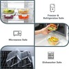 VERONES 30 Pieces Glass Meal Prep Containers Set, Stackable Food