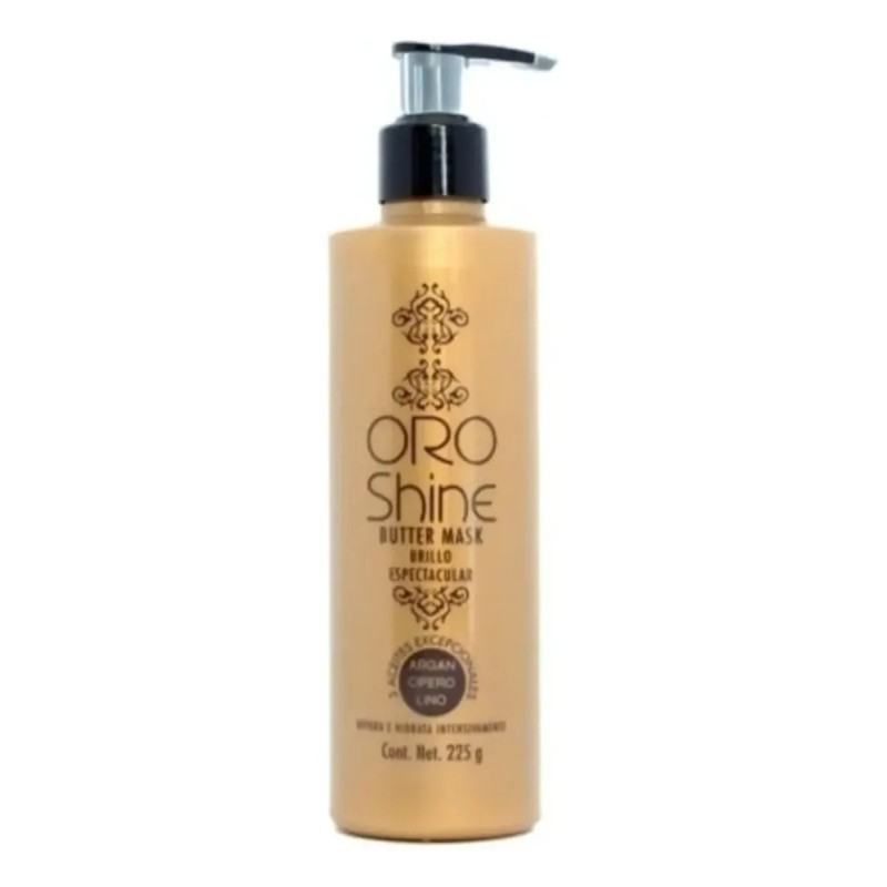 Tratamiento Cabello Brillo Espectacular Oro Shine 3 Aceites